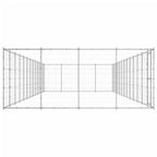 vidaXL Outdoor-Hundezwinger Verzinkter Stahl 53,24 m²