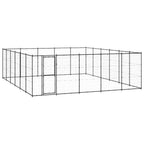 vidaXL Outdoor-Hundezwinger Stahl 36,3 m²