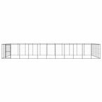 vidaXL Outdoor-Hundezwinger Stahl 79,86 m²