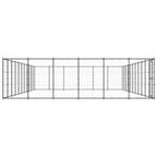 vidaXL Outdoor-Hundezwinger Stahl 79,86 m²