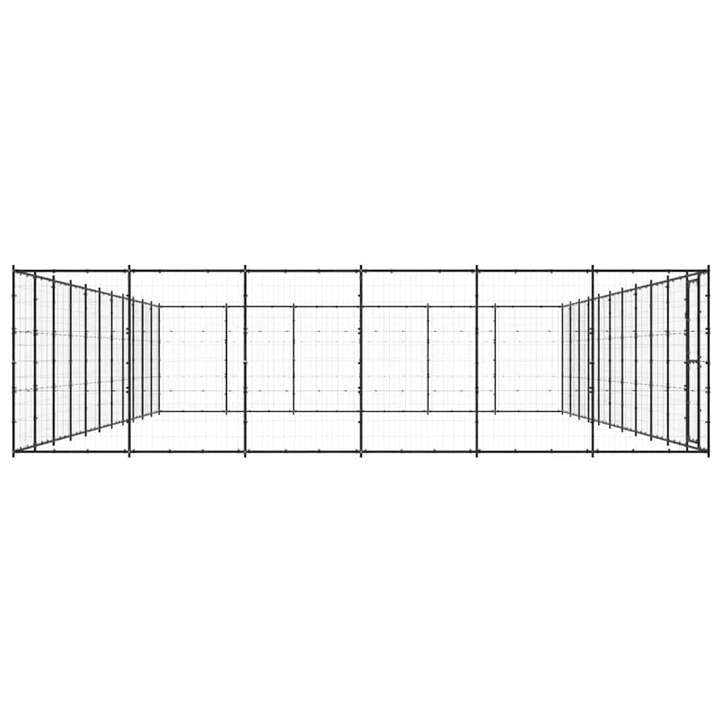 vidaXL Outdoor-Hundezwinger Stahl 79,86 m²