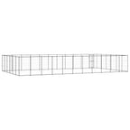 vidaXL Outdoor-Hundezwinger Stahl 79,86 m²