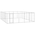 vidaXL Outdoor-Hundezwinger Verzinkter Stahl 36,3 m²