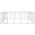 vidaXL Outdoor-Hundezwinger Verzinkter Stahl 36,3 m²
