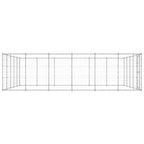 vidaXL Outdoor-Hundezwinger Verzinkter Stahl 36,3 m²