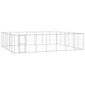 vidaXL Outdoor-Hundezwinger Verzinkter Stahl 50,82 m²