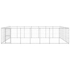 vidaXL Outdoor-Hundezwinger Verzinkter Stahl 50,82 m²