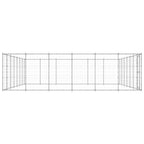 vidaXL Outdoor-Hundezwinger Verzinkter Stahl 50,82 m²