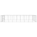 vidaXL Outdoor-Hundezwinger Verzinkter Stahl 65,34 m²