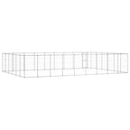 vidaXL Outdoor-Hundezwinger Verzinkter Stahl 65,34 m²