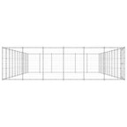 vidaXL Outdoor-Hundezwinger Verzinkter Stahl 79,86 m²