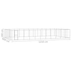 vidaXL Outdoor-Hundezwinger Verzinkter Stahl 79,86 m²