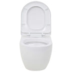 vidaXL Hänge-Toilette mit Unterputzspülkasten Keramik