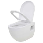 vidaXL Hänge-Toilette mit Unterputzspülkasten Keramik