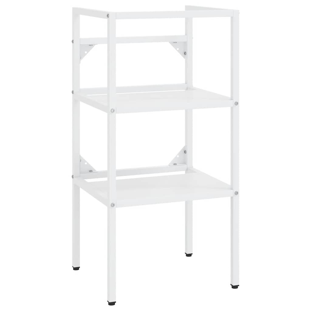 vidaXL Badezimmer Waschtischgestell Weiß 40x38x83 cm Eisen