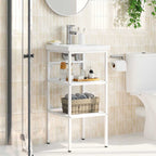 vidaXL Badezimmer Waschtischgestell Weiß 40x38x83 cm Eisen