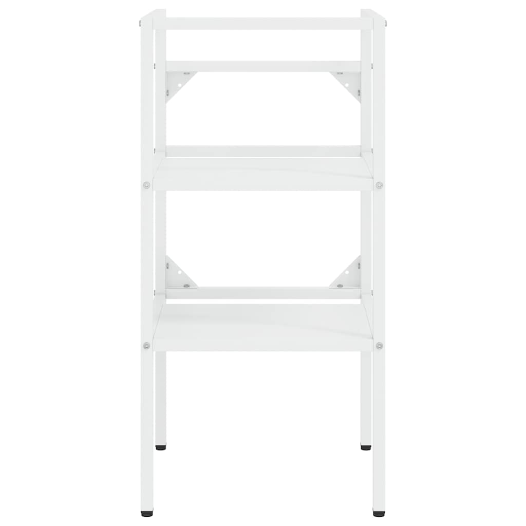 vidaXL Badezimmer Waschtischgestell Weiß 40x38x83 cm Eisen