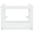 vidaXL Badezimmer Wand-Waschtischgestell Weiß 40x38x31 cm Eisen
