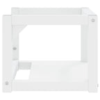 vidaXL Badezimmer Wand-Waschtischgestell Weiß 40x38x31 cm Eisen