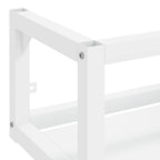 vidaXL Badezimmer Wand-Waschtischgestell Weiß 40x38x31 cm Eisen