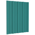 vidaXL Dachpaneel 36 pcs Grün 60 x 45 cm Verzinkter Stahl