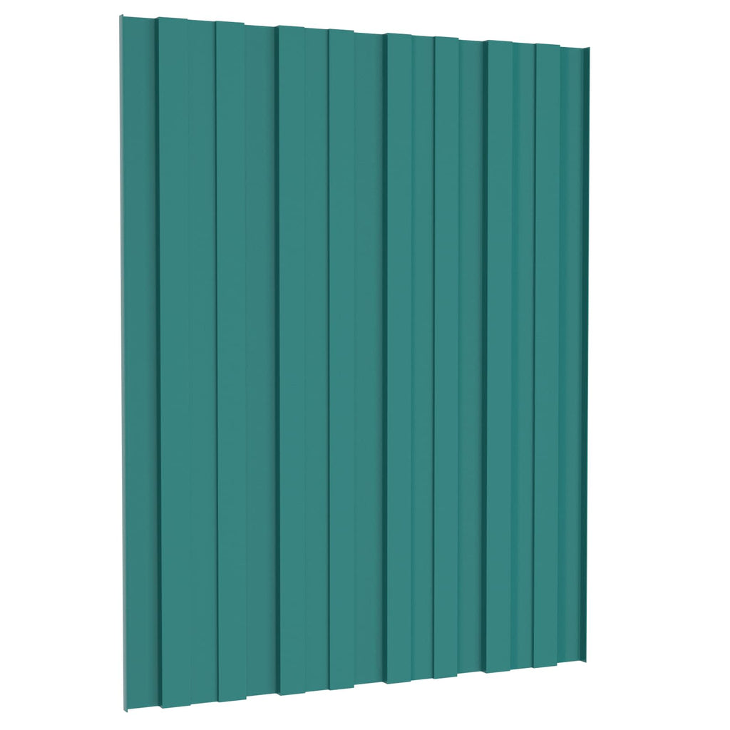 vidaXL Dachpaneel 36 pcs Grün 60 x 45 cm Verzinkter Stahl