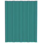 vidaXL Dachpaneel 36 pcs Grün 60 x 45 cm Verzinkter Stahl