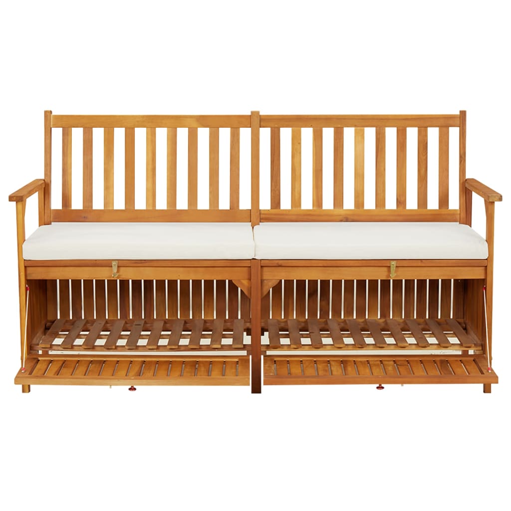 vidaXL Truhenbank mit Kissen 148 cm Massivholz Akazie