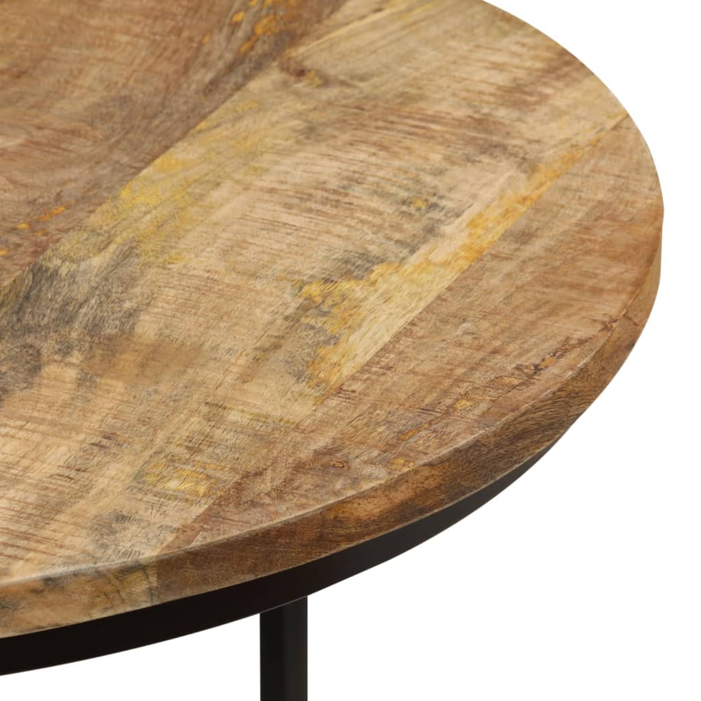vidaXL Satztische 2 Stk. Rohes Mangoholz