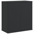 vidaXL Garten-Kissenbox PE Rattan 100x49x103,5 cm Schwarz