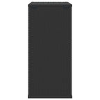 vidaXL Garten-Kissenbox PE Rattan 100x49x103,5 cm Schwarz