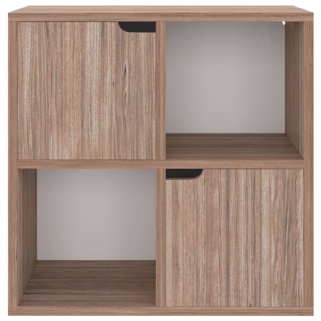 vidaXL Bücherregal Grau Sonoma-Eiche 60x27,5x59,5 cm Holzwerkstoff