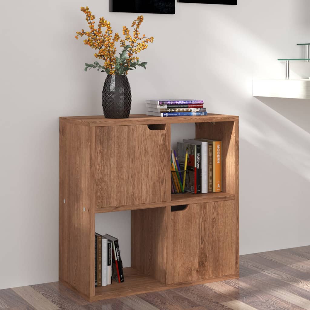 vidaXL Bücherregal Braun Eichen-Optik 60x27,5x59,5 cm Holzwerkstoff