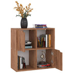 vidaXL Bücherregal Braun Eichen-Optik 60x27,5x59,5 cm Holzwerkstoff