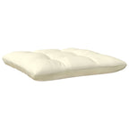 vidaXL Gartenhocker mit Creme Kissen Honigbraun Massivholz Kiefer