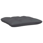 vidaXL Gartenhocker mit Anthrazit Kissen Schwarz Massivholz Kiefer