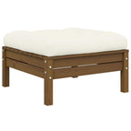 vidaXL Gartensofa 2-Sitzer mit Creme Kissen Massivholz Kiefer