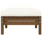 vidaXL Gartensofa 2-Sitzer mit Creme Kissen Massivholz Kiefer