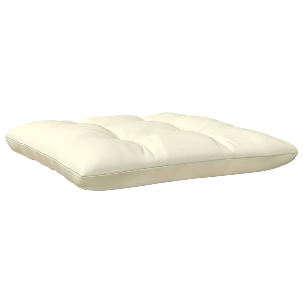 vidaXL Gartensofa 2-Sitzer mit Creme Kissen Massivholz Kiefer