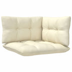 vidaXL 3-tlg. Garten-Lounge-Set mit Kissen in Creme Massivholz Kiefer