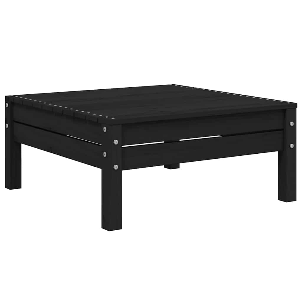 vidaXL 3-tlg. Garten-Lounge-Set mit Kissen in Grau Kiefer Massivholz