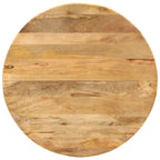 vidaXL Esstisch Ø110x78 cm Massivholz Mango und Stahl