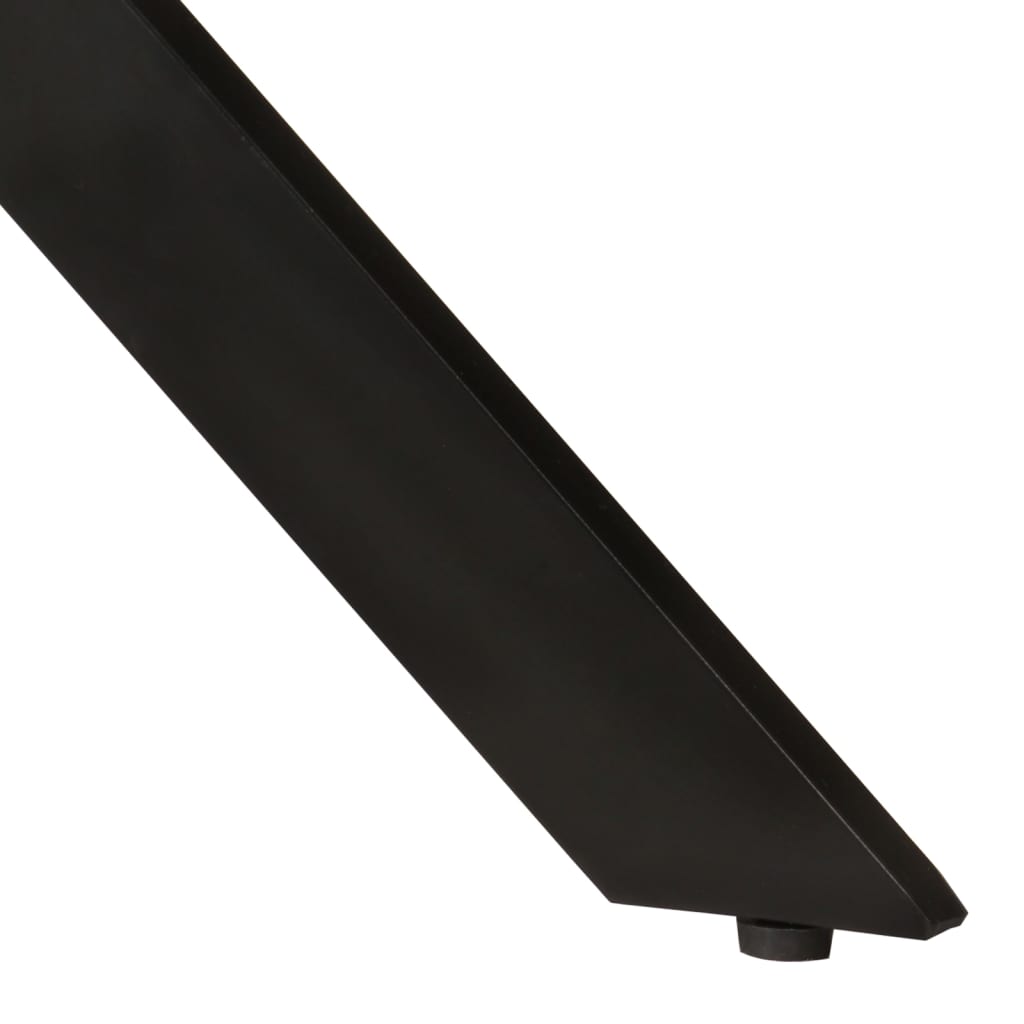 vidaXL Esstisch Ø110x78 cm Massivholz Mango und Stahl