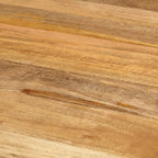 vidaXL Esstisch Ø110x78 cm Massivholz Mango und Stahl