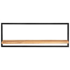 vidaXL Wandregale 2 Stk. 100x24x35 cm Massivholz Akazie und Stahl