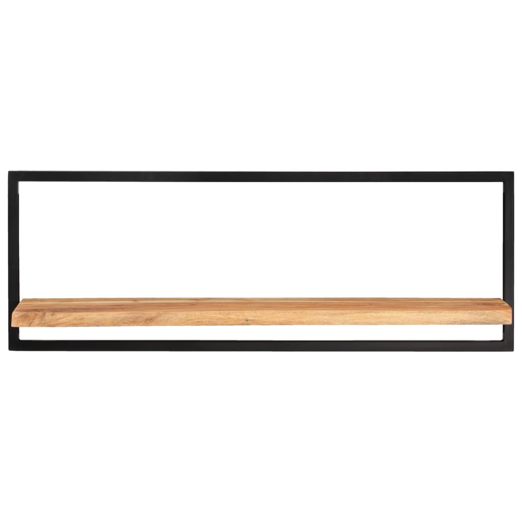 vidaXL Wandregale 2 Stk. 100x24x35 cm Massivholz Akazie und Stahl