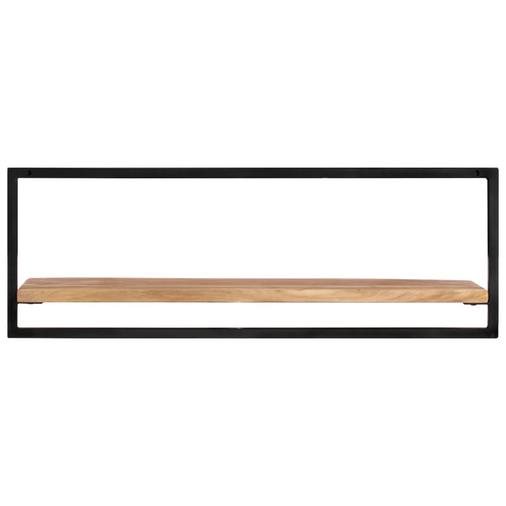 vidaXL Wandregale 2 Stk. 100x24x35 cm Massivholz Akazie und Stahl