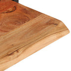 vidaXL Wandregale 2 Stk. 100x24x35 cm Massivholz Akazie und Stahl
