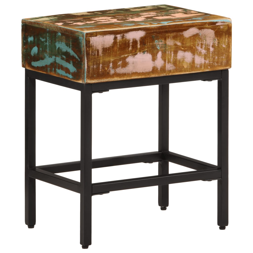 vidaXL Beistelltisch 40x30x51 cm Altholz Massiv
