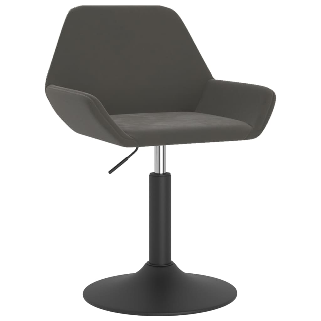 vidaXL Barhocker Dunkelgrau Samt